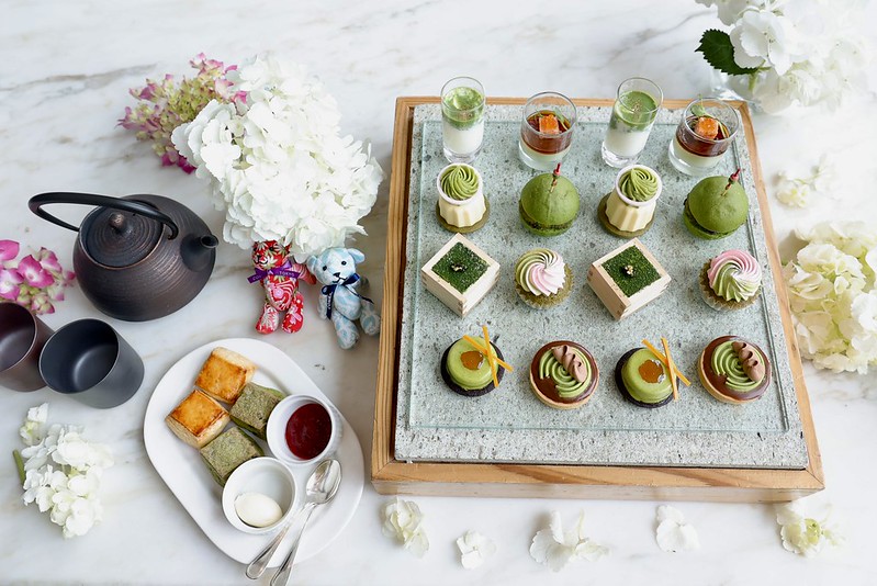 【東京/汐留】コンラッド東京の“和モダン”抹茶アフタヌーンティー♡“枯山水”風ムースタルトなど 