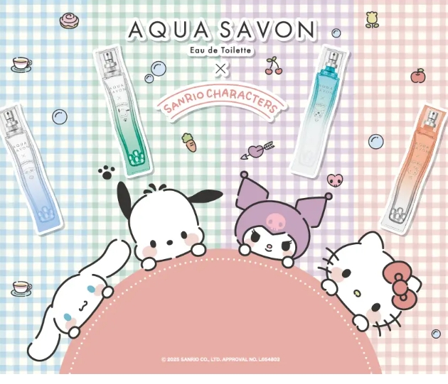 キュートすぎる♡アクア シャボン×サンリオキャラクターズのコラボ香水が登場✨