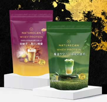 Naturecan Fitness新作プロテイン登場♡安納芋×焦がし蜂蜜&西尾抹茶×黄金きなこの和スイーツフレーバー