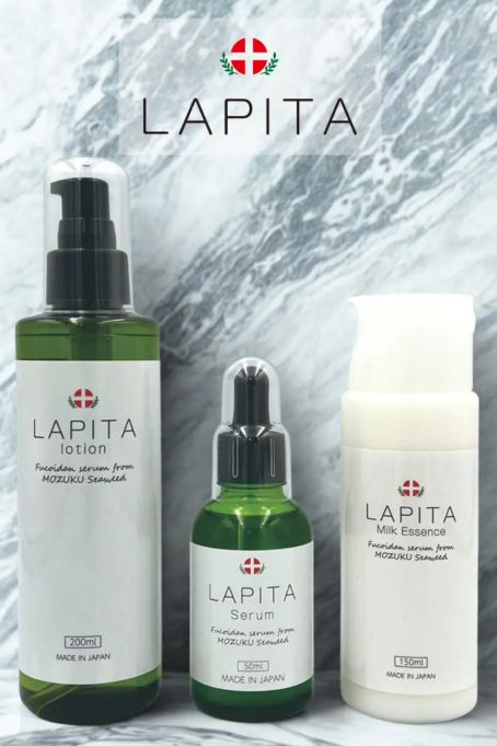 海の恵みで肌を守る。トンガ産モズク由来フコイダン配合「LAPITA」誕生♪