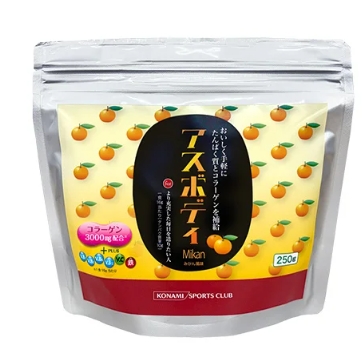 コナミスポーツクラブから美容プロテイン誕生♡魚由来コラーゲン3,000mg配合「アスボディ みかん風味」が9月2日発売♪運動×美容の新提案